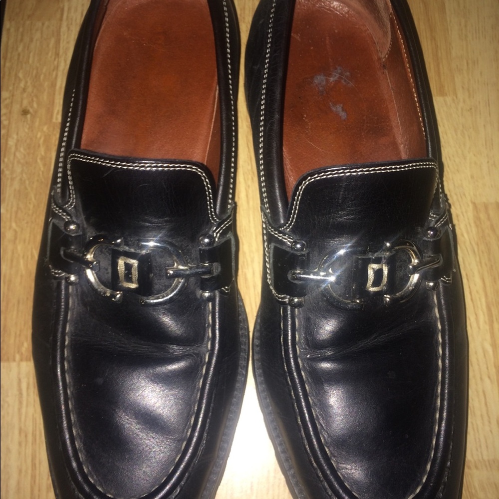 DONALD Pliner horse bit loafers.